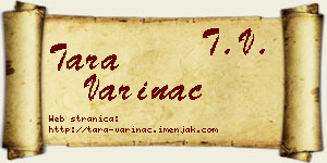 Tara Varinac vizit kartica